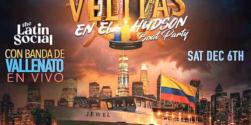 Velitas en el Hudson \u2013 Fiesta Colombiana Boat Party NYC 2025