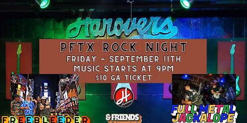 Pf Texas Rock Night @ Hanovers Pflugerville