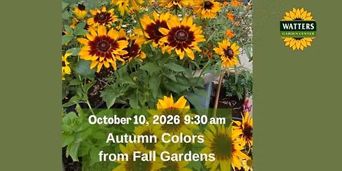 Free Garden Class: Autumn Colors from Fall Gardens
