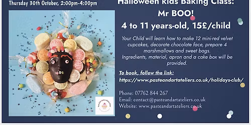 Halloween Kids Baking Class: Mr BOO!