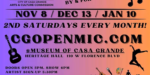 Open Mic & More! All Arts Community Stage