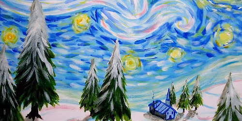 Brush and Bottle Painting: Starry Night At Christmas Time, London