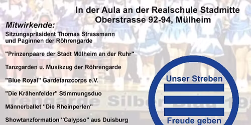 Volkst\u00fcmliche Sitzung der KG R\u00f6hrengarde Silber Blau 1958 e.V.