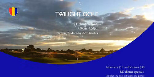 Twilight Golf at PBGC