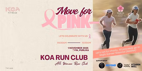 Move for Pink: Celebration 5KM Run Hosted by KOA Run Club