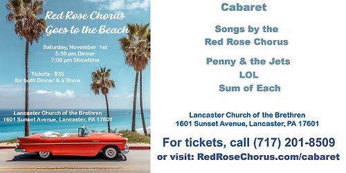 Red Rose Chorus Goes to the Beach