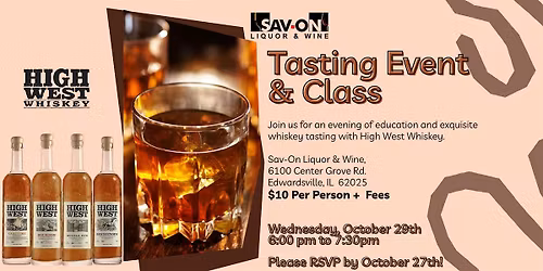 High West Tasting Event & Class