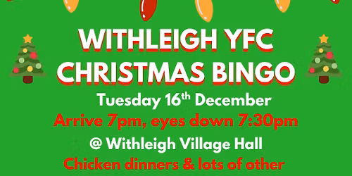 Withleigh YFC Christmas Bingo