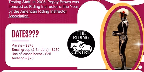 Peggy Brown Centered Riding Clinic