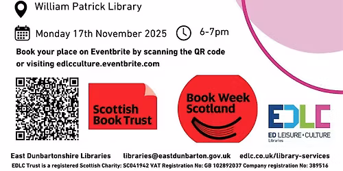 William Patrick Library Talks: Book Week Scotland - Bev Schofield