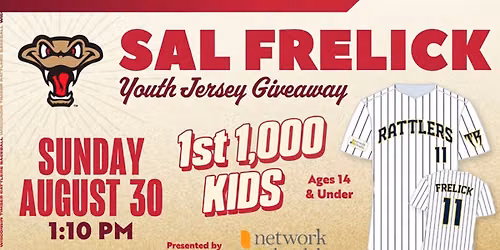 Sal Frelick Youth Jersey Giveaway 