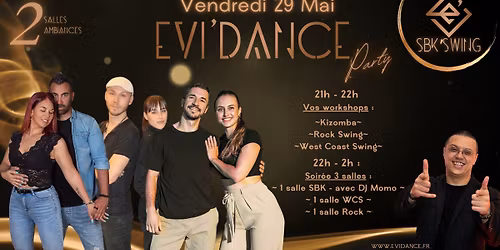 Evi'Dance Party - Workshops + Soir\u00e9e 3 salles - 29 Mai