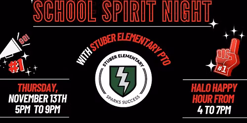 School Spirit Night at Halo - Stuber Elementary PTO