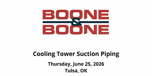 Cooling Tower Suction Piping