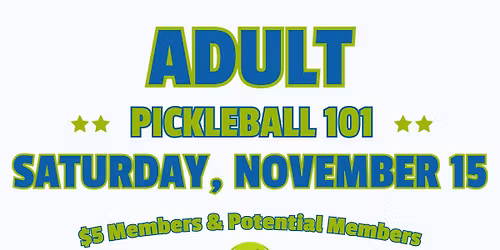 Monroe Family YMCA Adult Pickleball 101