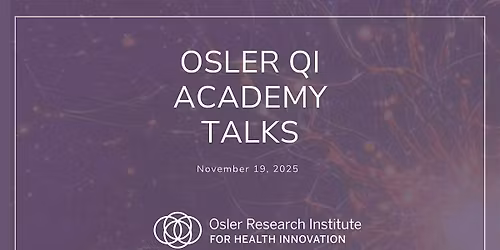 QI Academy Hosted Talks