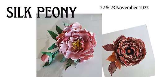 Handmade Silk Peony with Bea & Evie Millinery