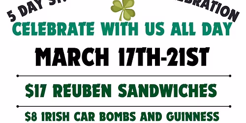 We\u2019re celebrating St. Patty\u2019s Day ALL. WEEK. LONG.