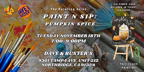 Paint n Sip: Pumpkin Spice