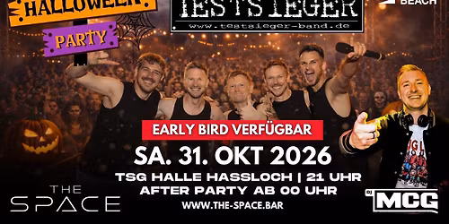 THE SPACE Halloween Party 2026 mit TESTSIEGER sowie Afterparty mit DJ MCG
