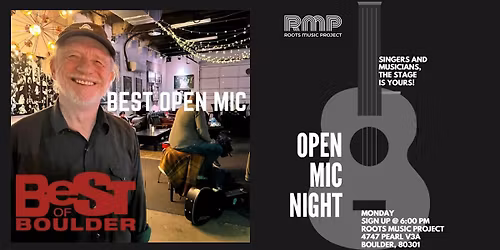 Open Mic with Steve Koppe at Roots Music Project