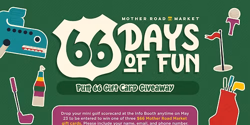 66 Days of Fun: Putt 66 Gift Card Giveaway
