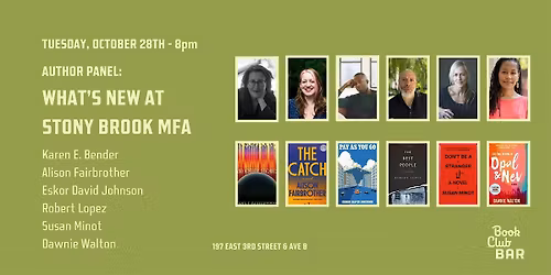 Author Panel:  What's New in the MFA Program at Stony Brook Manhattan