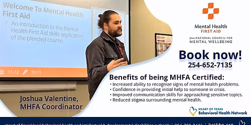 Adult Mental Health First Aid Training