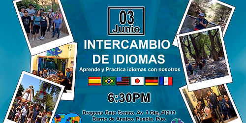 Intercambio de Idiomas - práctica Inglés, Francés Alemán, Español, Japonés — Dragon's Gate Centro