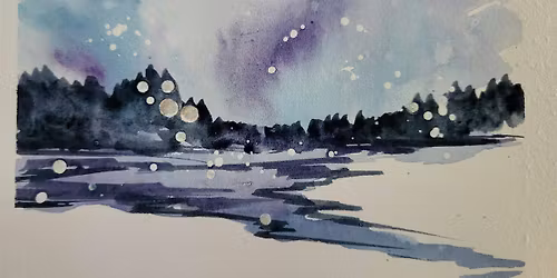 Winter Wonderland- Watercolor for beginners