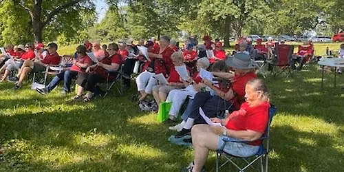 Worship in VA Park