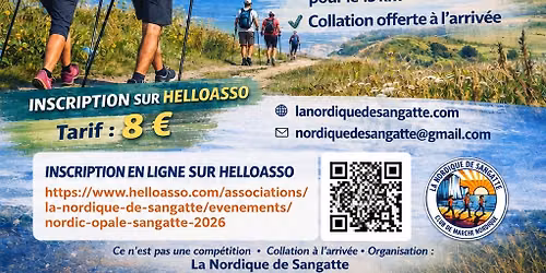 NORDIC'OPALE 8\u00e8me Rassemblement de marche nordique et de marche \u00e0 Sangatte
