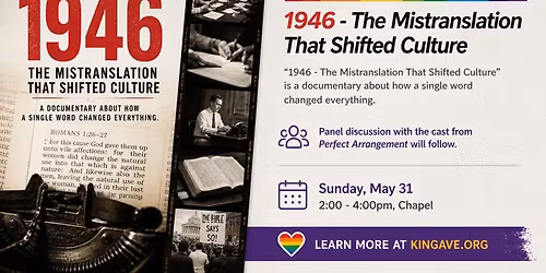 Screening of Documentary 1946 with Panel from Perfect Arrangement Cast