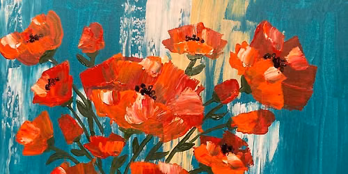 Mimosa Sunday! Sip & Paint 'Pinot\u2019s Poppin\u2019 Poppies' with us!