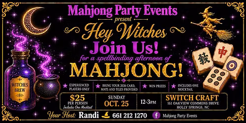 Hey Witches! A Spellbinding Mahjong Afternoon