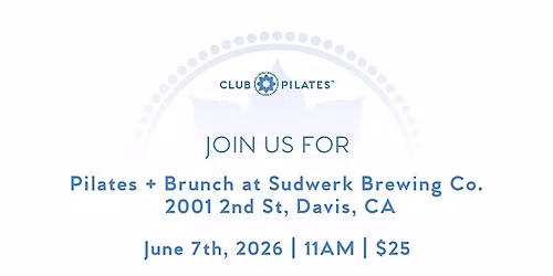 Sudwerk & Club Pilates - Mat Class June 7th 2026