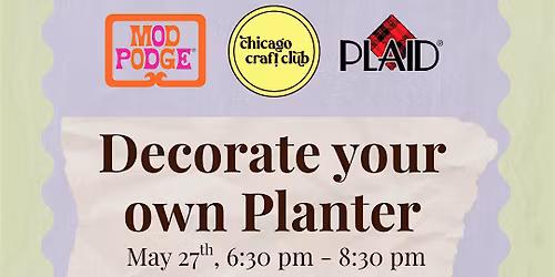 Decorate your own Planter