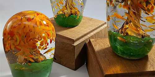 Trees and their falling leaves...and still fun to create in January!