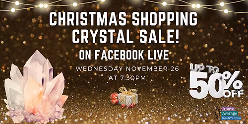It's a Christmas Crystal Sale!