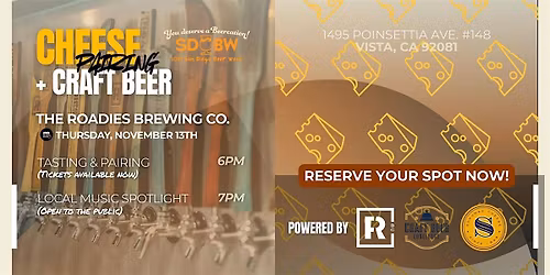 Beer & Cheese Pairing: An SD Beer Week Treat!
