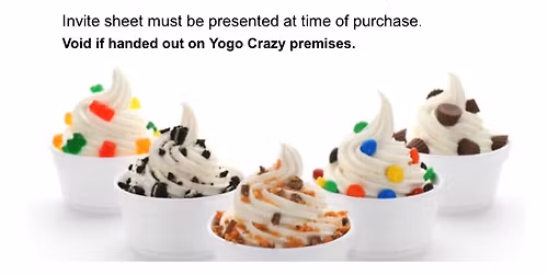 Yogo Crazy Fundraiser