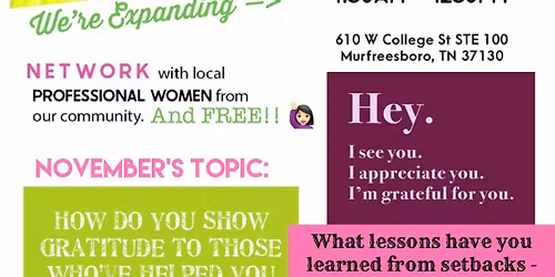 Women Supporting Women LUNCHTIME Networking!