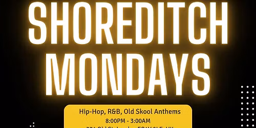 Trafik Shoreditch \/\/ Every Monday \/\/ Party Tunes, Sexy RnB, Commercial