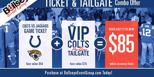 VIP Tailgate Party: Indianapolis Colts at Kansas City Chiefs