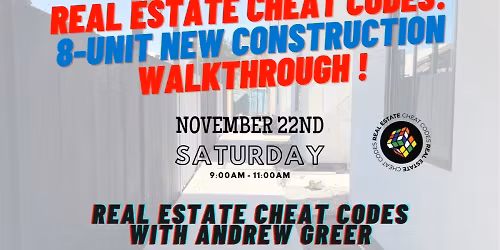 Real Estate Cheat Codes: 8-Unit New Construction Walkthrough!