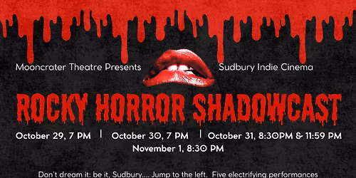 Mooncrater Theatre Presents ROCKY HORROR PICTURE SHOW with Shadowcast!