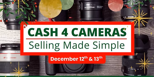 Arts Camera's Cash 4 Cameras: Holiday Trade-In Event