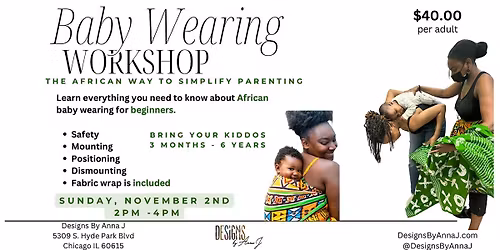 African Baby Wearing Workshop
