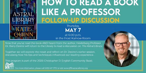 How to Read a Book Like a Professor: Follow-Up Discussion