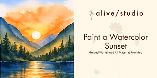 Paint A Watercolor Sunset